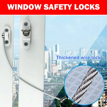Children Baby Safety Lock Window Door Lock Key Home Security Cabinet Refrigerator Opening Cable Baby Care Kids Safety Lock Latch