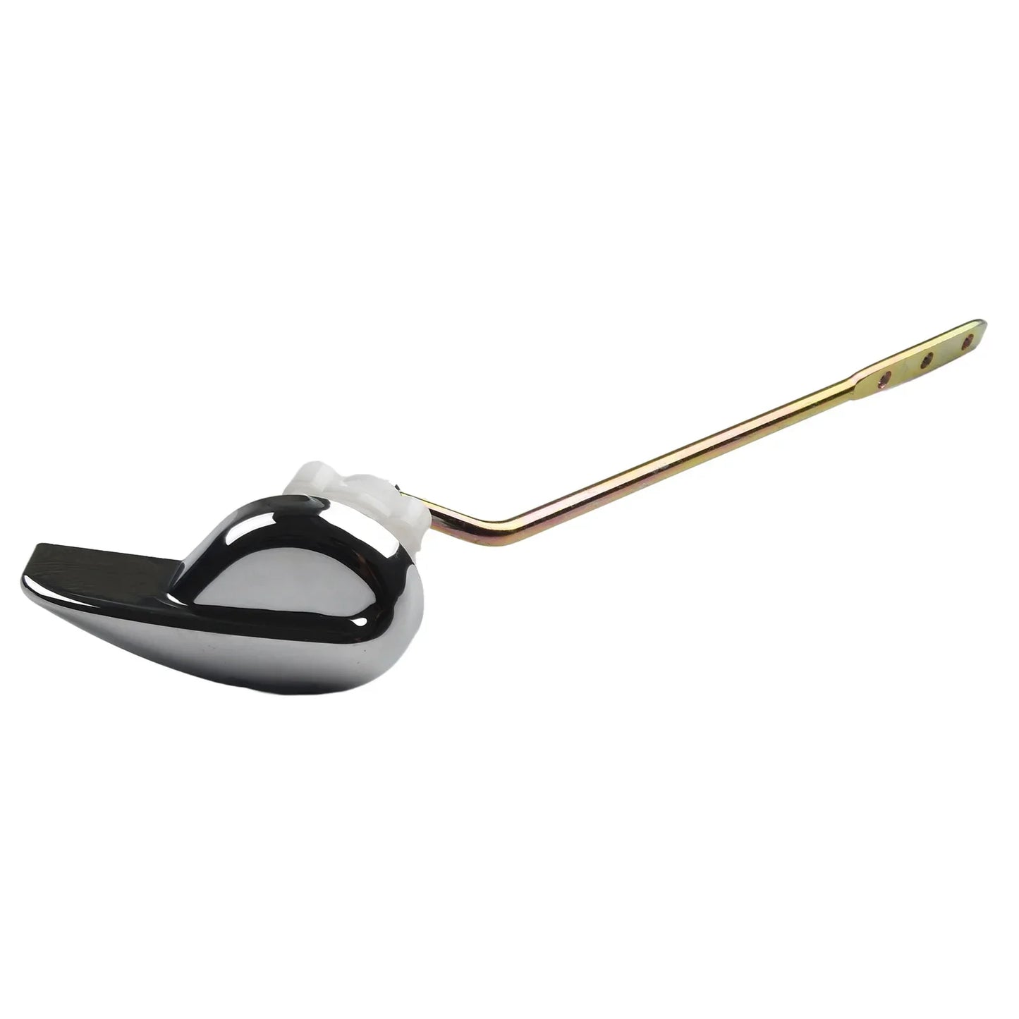 Toilet Tank Flush Lever Chrome Finish Handle Fittings Assembly Replacement Tools Bathroom Toilet Accessories