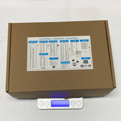 Electronic Components Kit Ultimate Edition Various Common Capacitors Resistors Capacitors T0-92 LED Transistors PCB Board DIP-IC