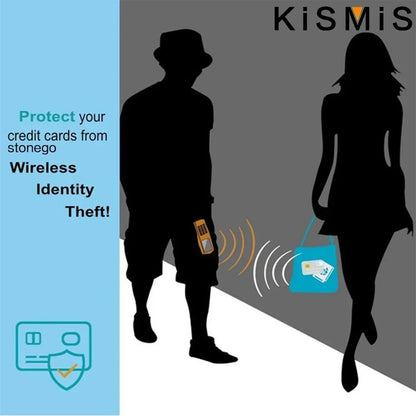 RFID Blocking Aluminum Card Case - Credit Card Protector, Business Card Holder, Metal ID Organizer Wallet, 6 Slots for Women,Men