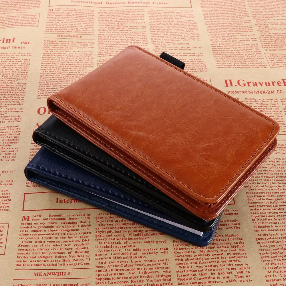 Stationery School Supplies Memo Pads Retro Leather Cover Small A7 Notebook Mini Notepad Pocket Planner Business Memos