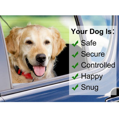 Car Seat Belt for Dogs, Two-in-one Nylon Leashes Backseat Safety Belt, Adjustable Dogs Harness Collar, Pet Accessories