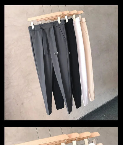 Draped Office Trousers For Men Fluid White Man Suits Pants Work Summer 2024 Chinese Homme Clothing Premium Stylish Formal