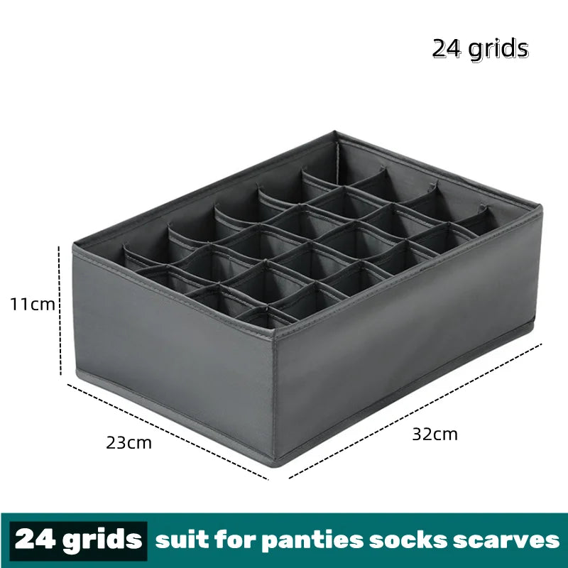 Organizer For Underwear Bra Socks Pants Scarf Storage Box Organizers Of Cabinets And Drawers Wardrobe Foldable Storage Box Case
