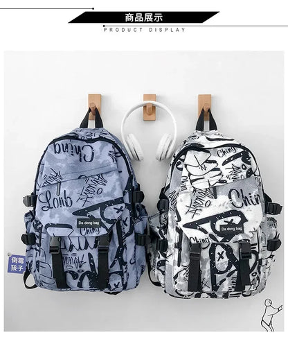 14 inches Large Capacity Leisure travel Backpack Male Cool Men's Casual College Student Schoolbag Males Junior Student