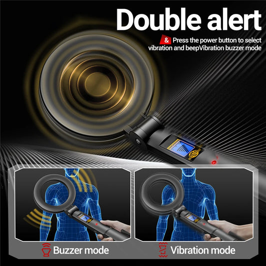 Handheld Metal Detector High Sensitivity Metal Detector Underground Multipurpose Metal Finder Buzzer & Vibration Alarm
