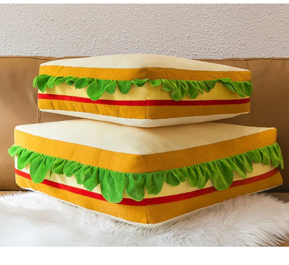 Plush Stuffed Toys Cute and Creative Sandwiches Pillows Toast Bread Children's Sofas Bedside Pillows Large Cloth Dolls Birthday