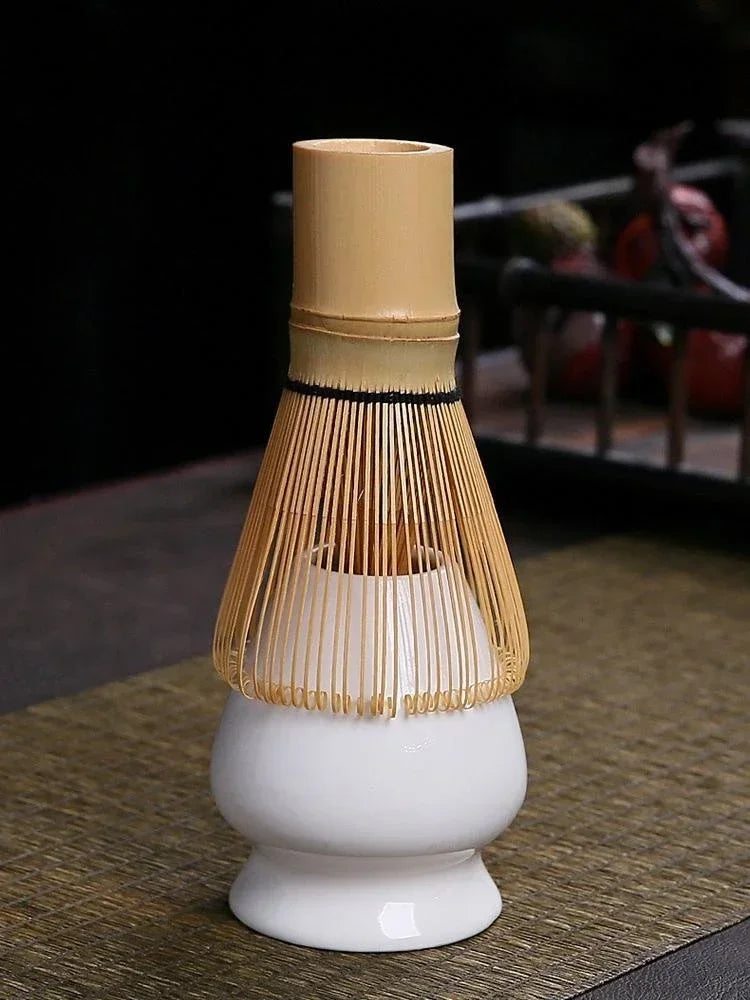 1PC Japanese Matcha Stirrer Rack Ceramic Tea Holder Matcha Chasen Rack Bamboo Matcha Whisk Stand Home Tea Maker Matcha Tools