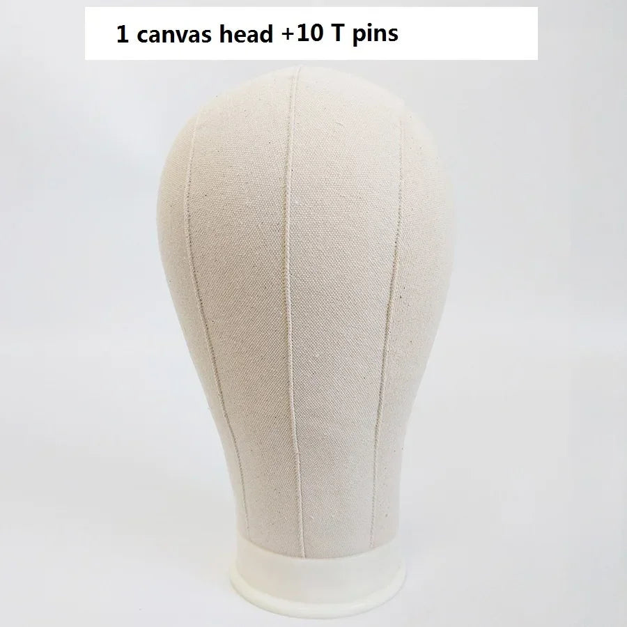 Canvas Block Head Training Mannequin wig Head Display Styling Mannequin Manikin Head Wig Stand wig head Stand