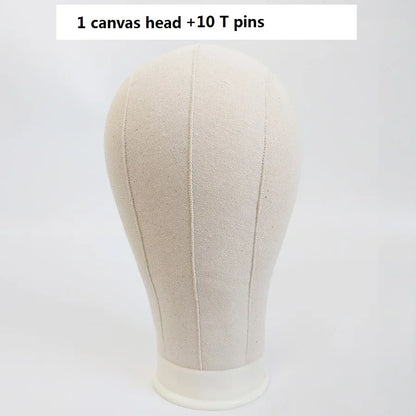 Canvas Block Head Training Mannequin wig Head Display Styling Mannequin Manikin Head Wig Stand wig head Stand