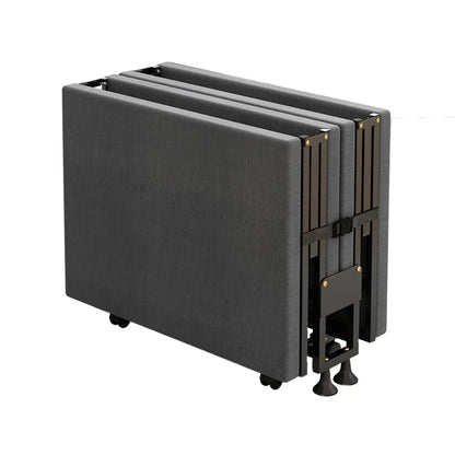 Four fold bed office nap bed nap tool factory directly operated office nap bed carrying wheeled marching bed