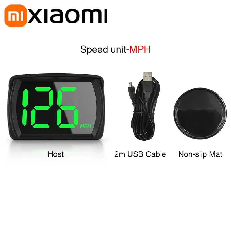 Xiaomi Car Speedometer HUD Head Up Display Digital Speed Meter Windshield Projector Vehicles Truck Auto Electronics Accessories