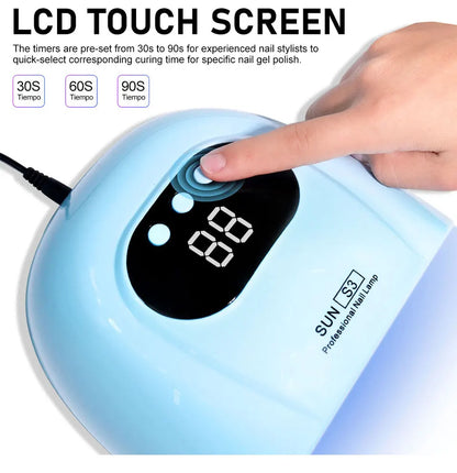24/6 LED UV Lamp for Nails Gel Polish Drying With LED Display And Motion Sensing Professional Manicure Lamp Dryer Home Use Tool
