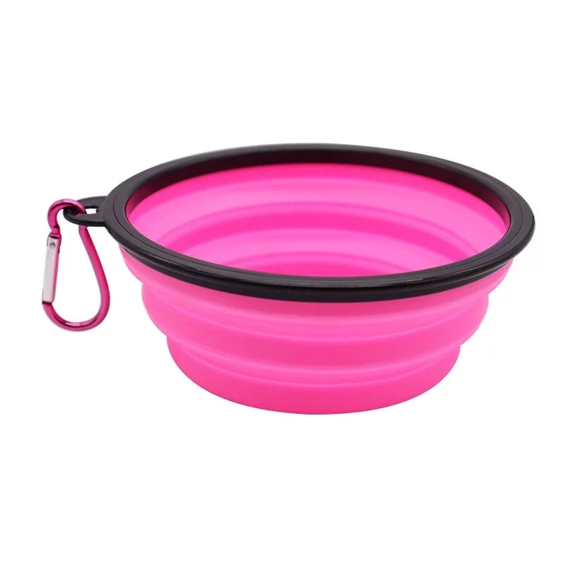Foldable Silicone Dog Travel Bowl 1500ml Leakproof Pet Feeder for Food Water Portable Outdoor Camping Puppy Accessories Collapsi