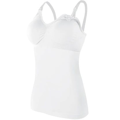 Maternity Nursing Tank Top For Pregnant Women Breathable Front Opening Buckle Breastfeeding Top Suspender Nursing Tops