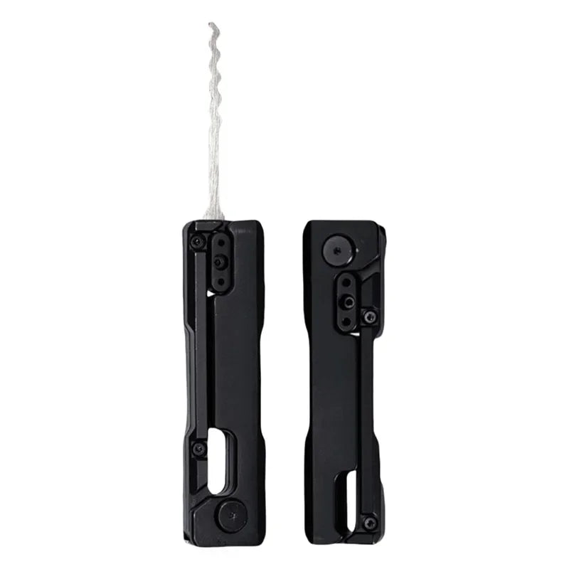 Outdoor Camping Portable Foldable Multi Tool Set with Keychain Pendant for Hiking Survival Gear Accessories