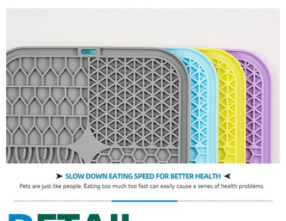 Pet Licking Tray Cats and Dogs Slow Food Licking Tray Anti-choking Food Grade Silicone Sucker Pet Suppliespet Suppl Item Type