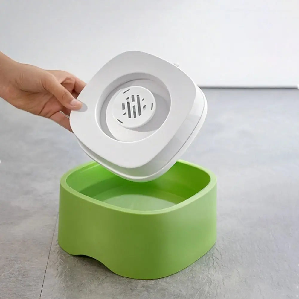 Spill-Proof Dog Floating Bowl No Wet Mouth Detachable Pet Water Dispenser Plastic Large Capacity Automatic Drinking Bowl Home