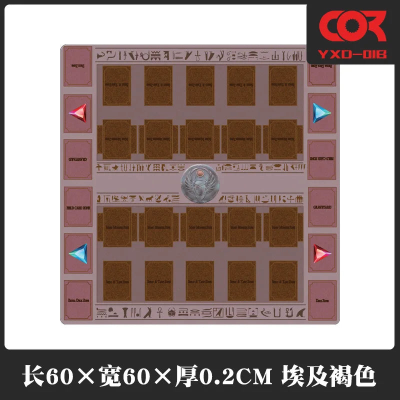 Yu-Gi-Oh! Play Mat Anime Yugioh Double Board Game Duel Plate Rubber Board Table Games Card Mat Mouse Pad Trading Card Game Mat