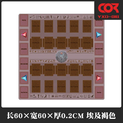 Yu-Gi-Oh! Play Mat Anime Yugioh Double Board Game Duel Plate Rubber Board Table Games Card Mat Mouse Pad Trading Card Game Mat
