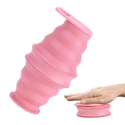 Foldable Water Bottle Silicone Reusable Water Bottles Reusable Portable Lightweight Folding Water Bottles Portable Leak Proof