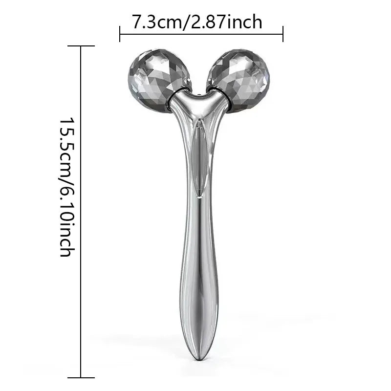 3D Facial Roller Massager Portable Y-shaped Ball Massager Shaping And Firming Facial Beauty Lifting Facial Beauty Tool