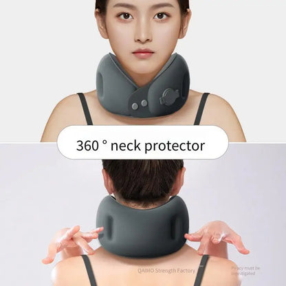 New Inflatable U-Shaped Travel Pillow For Airplane Car&Train Portable Soft Neck Pillow With Storage Bag Office Sleep Nap Pillows