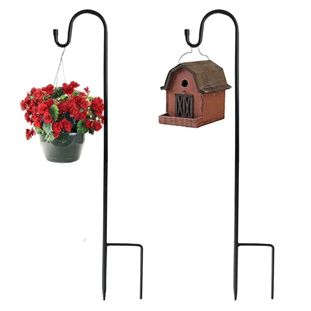 90/100/120cm Shepherd Hooks Plant Hook Craft Hook For Hanging Solar Lights Bird Feeders﻿ Outdoor Yard Garden Decor