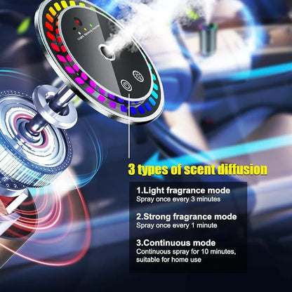 Caer Car Electric Air Diffuser Smart Aroma Mist Aromatherapy Starry Sky Top Air Freshener Removing Odor Eliminator Interior Tool