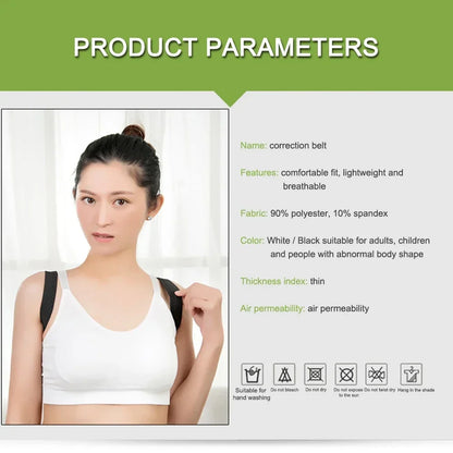 Back Posture Corrector Unisex Back Support Adjustable Back Shoulder Correction Belt for Clavicle Spine Support Reshape Your Body