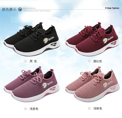 2025 Fashionable Lightweight Women's Spring/Autumn Flats: Comfortable Casual Single Shoes in Cotton Fabric womens shoes