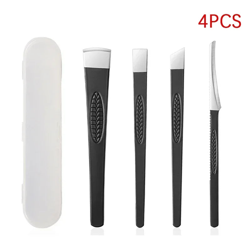 Pedicure Knife Tools for Feet Stainless Steel Foot Scrubber Dead Skin Remover 3/4/5Pcs Foot Scraper Knife Scraping Manicure Tool