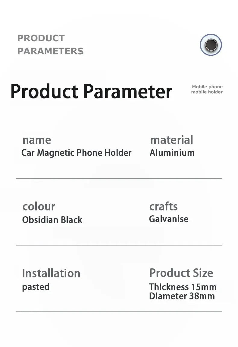 NEW Magnetic Car Phone Holder Mount Without Gravity Mobile Cell GPS Magnet Suction Support In Car Bracket Stand for All Phones