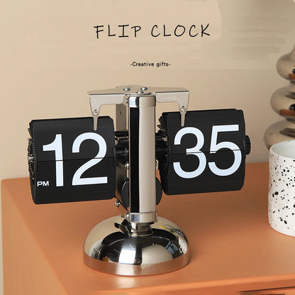 Automatically Page Turning Flipping Clock for Modern Home Office Decoration.A Battery Included.Full of Sense of Technology.