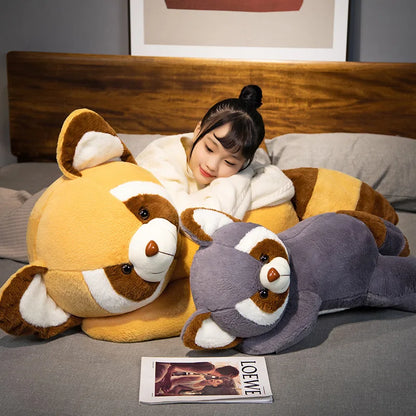 Plush Raccoon Doll Toy Appease Toys Adorable Bedroom Decor Red Panda Plush Toy Christmas Gift