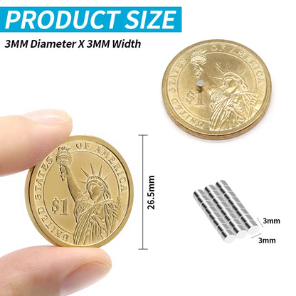 40/200pcs 3x3mm Fridge Magnets for Fridge Office