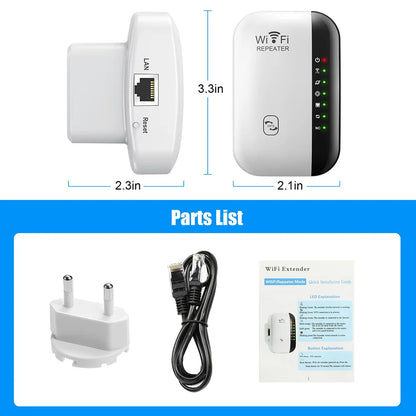 Wireless WIFI Repeater 2.4G Router 300Mbps Wifi Range Extender Wi-Fi Signal Amplifier 802.11N Network Card Adapter for PC