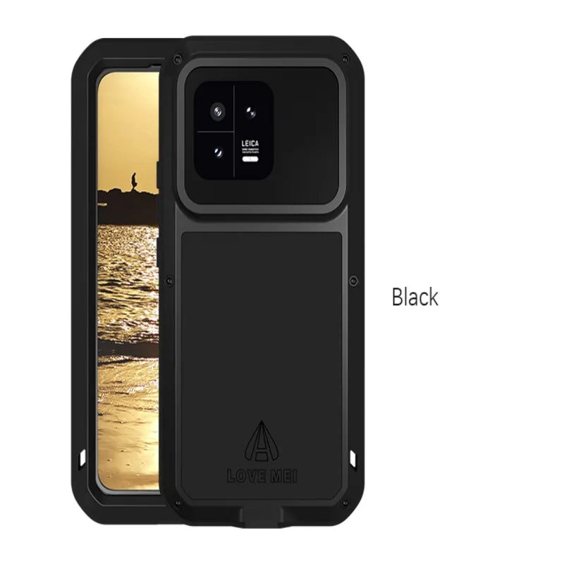 Love Mei Phone Case for Xiaomi 15 14 13 Pro 11 Silicone Military Grade Metal Protective Case Shock Proof Dust Proof Cover