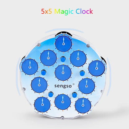 Sengso Magnetic Magic clock 3x3x3 Magic clock 4x4 magic clock 5x5 Magic Clock 3x3 magic cube clock Magnetic Speed cube clock toy