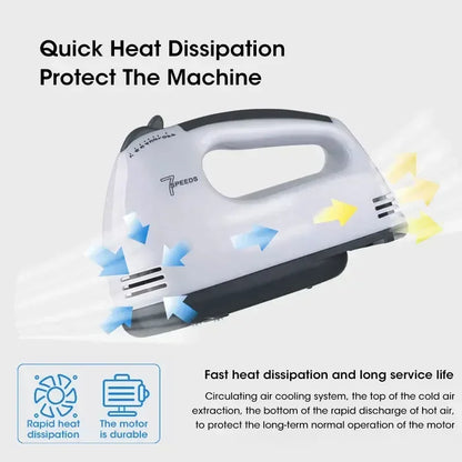 Electric Flour Blender Egg Beater Handheld Food Cake Bread Baking Dough Mixer for Kitchen Cooking 7 Speed Cream Blender