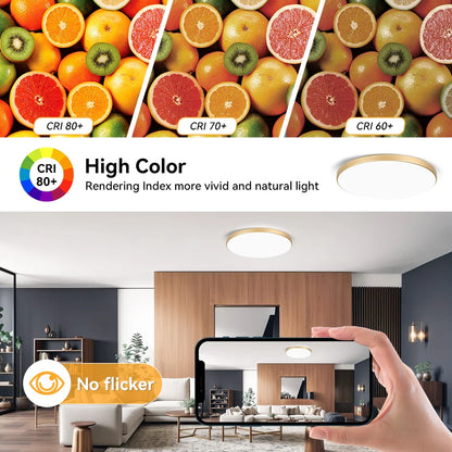 Led Ceiling Lamp Modern Ceiling Chandelier 220V Led Panel Lighting Fixture For Bedroom Kitchen Home Ultra Thin Ceiling Lights