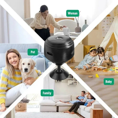 Wireless Home Safety Surveillance System with A9 HD Smart Cameras Sensor Camcorder for Web Video Monitoring Ensuring Security