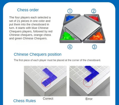 Intellectual Puzzle Blokus Board Game English Version Party Games for Children Toy Kids Tos Family Game 2 Player/4 Player Set