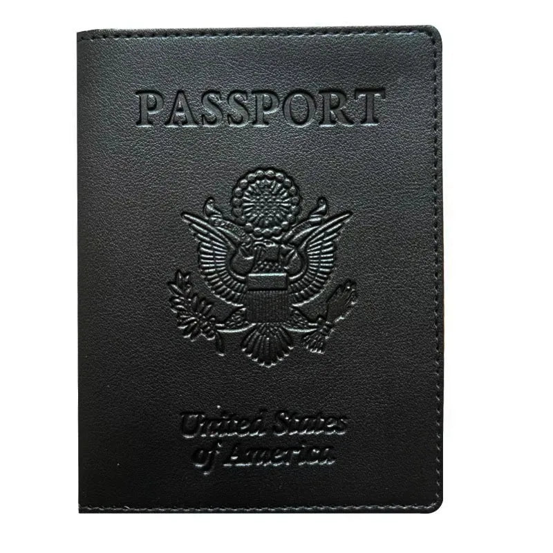 Passport Holder Cover Wallet Travel Essentials RFID Blocking Leather Card Case International Travel Must Haves Travel Accessorie