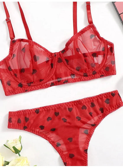 Female Lingerie Sexy Lingerie for Women Body Shorts Push-up Bra Fancy Woman Underwear Transparent Intimate Lingerie Set