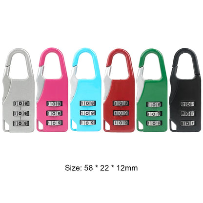 3 Digit Number Combination Pad Lock Padlock Outdoor Waterproof Lock Suitcase Luggage Security Coded Lock Zinc Alloy Code Lock
