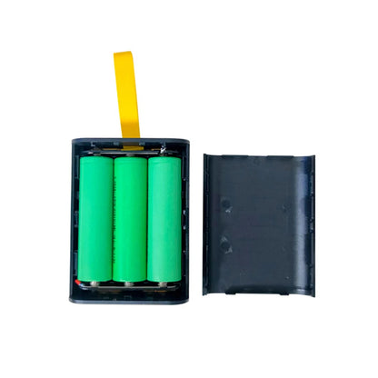 Transparent mobile power bank with 3 18650 battery packs, no welding power bank kit, DIY mobile power bank with night light