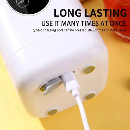 Electric Blender Rechargeable Portable Juicer USB Charging Hand Blender Electric Fruit Juicer 12 Blades Crushed Ice Juicer Cup