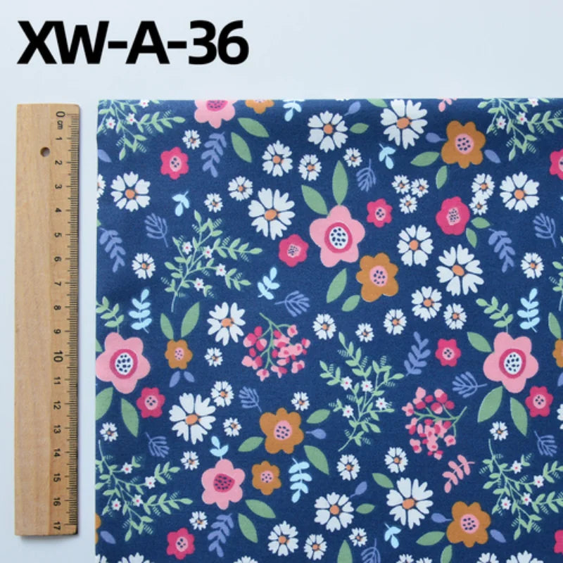 Fabric cotton handmade diy bedding flowers garden flowers pure cotton printing fabric twill cotton fabric sewing