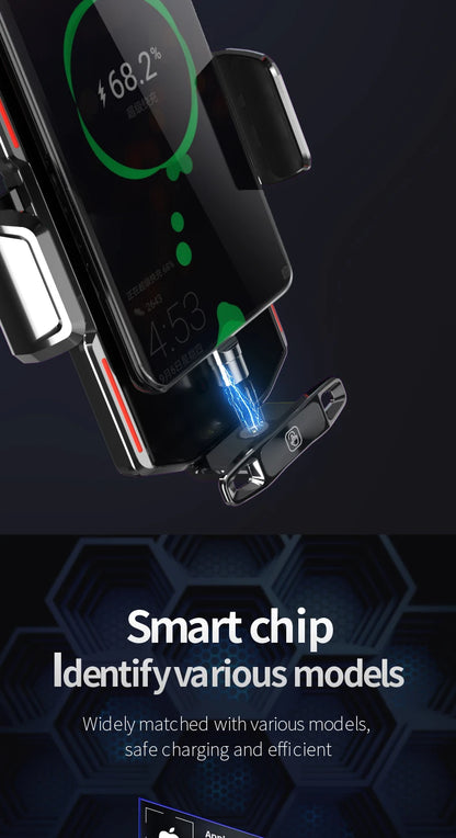 Magnetic Car Phone Holder 66W Wireless Fast Charger Infrared Induction Car Air Vent Bracket for iPhone 12 13 14 15 Andorid Mount